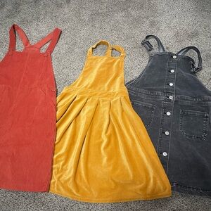 Girls Corduroy and Velvet Jumpers